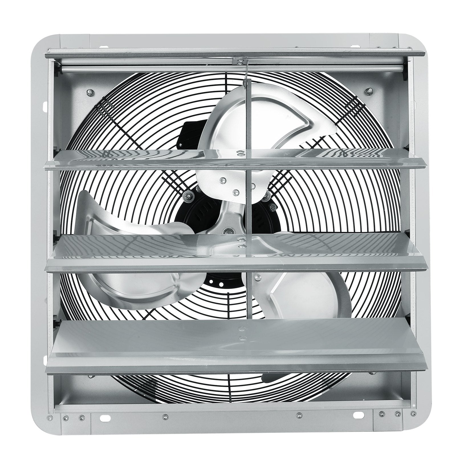 Shutter Exhaust Fan, 406 mm High-speed 1400RPM 1506 CFM, Aluminum Wall Mount Attic Fan with AC-motor, V952-BYCSPQSDJAC16NRV5V3