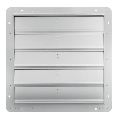 Shutter Exhaust Fan, 610 mm High-speed 1400RPM 2892 CFM, Aluminum Wall Mount Attic Fan with AC-motor, V952-BYCSPQSDJAC2421TSV3