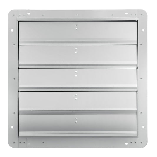 Shutter Exhaust Fan, 610 mm High-speed 1400RPM 2892 CFM, Aluminum Wall Mount Attic Fan with AC-motor, V952-BYCSPQSDJAC2421TSV3