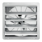 Shutter Exhaust Fan, 610 mm High-speed 1400RPM 2892 CFM, Aluminum Wall Mount Attic Fan with AC-motor, V952-BYCSPQSDJAC2421TSV3