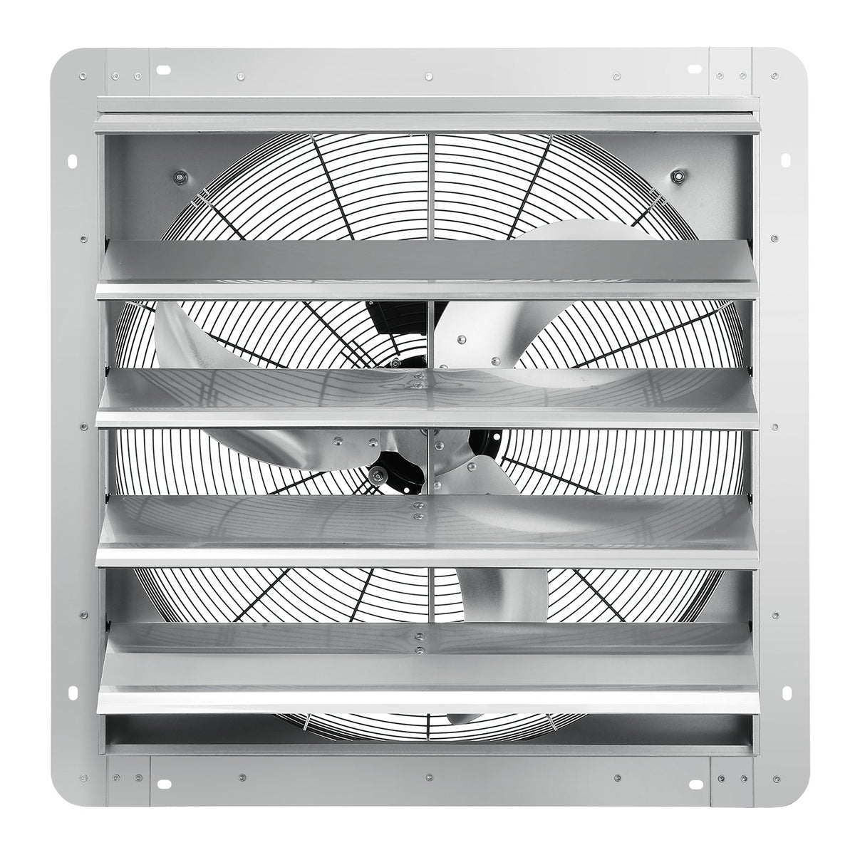 Shutter Exhaust Fan, 610 mm High-speed 1400RPM 2892 CFM, Aluminum Wall Mount Attic Fan with AC-motor, V952-BYCSPQSDJAC2421TSV3