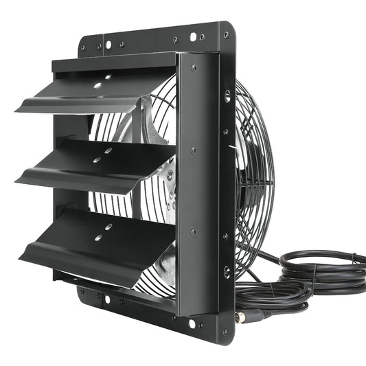 Shutter Exhaust Fan, 254mm / 10inch with Temperature Humidity Controller, EC-motor, 843 CFM, Variable Speed V952-BYCSPQSDJEC10VE89V3