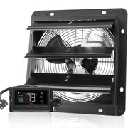 Shutter Exhaust Fan, 254mm / 10inch with Temperature Humidity Controller, EC-motor, 843 CFM, Variable Speed V952-BYCSPQSDJEC10VE89V3