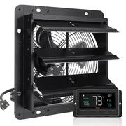 Shutter Exhaust Fan, 254mm / 10inch with Temperature Humidity Controller, EC-motor, 843 CFM, Variable Speed V952-BYCSPQSDJEC10VE89V3