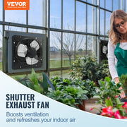 Shutter Exhaust Fan, 305 mm /12 inch with Temperature Humidity Controller, EC-motor, 904 CFM, Variable Speed V952-BYCSPQSDJEC12J2DNV3