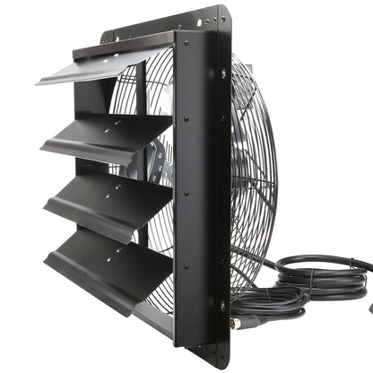 Shutter Exhaust Fan, 406 mm /16inch with Temperature Humidity Controller, EC-motor, 1747 CFM, Variable Speed V952-BYCSPQSDJEC16PFKWV3