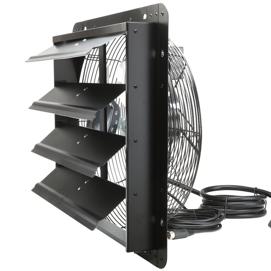 Shutter Exhaust Fan, 406 mm /16inch with Temperature Humidity Controller, EC-motor, 1747 CFM, Variable Speed V952-BYCSPQSDJEC16PFKWV3