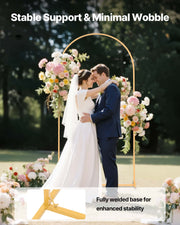 Arch Backdrop Stand, 2 x 1 m, Stable Structure, Easy Assembly, 1 Set Gold Metal Arch Backdrop Stand for V952-BYDGMJDJT66FVMQ73001V0