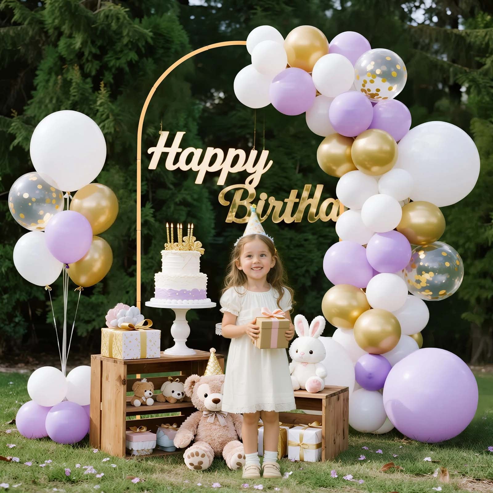 Arch Backdrop Stand, 2 x 1 m, Stable Structure, Easy Assembly, 1 Set Gold Metal Arch Backdrop Stand for V952-BYDGMJDJT66FVMQ73001V0