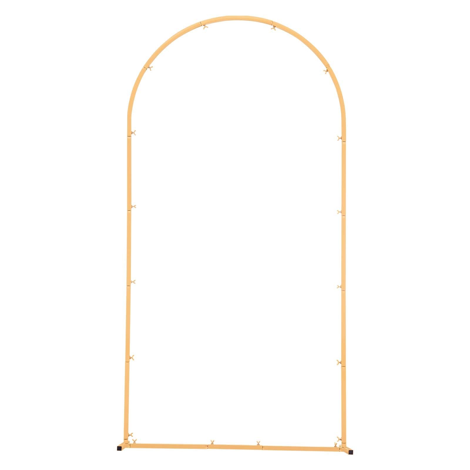 Arch Backdrop Stand, 2 x 1 m, Stable Structure, Easy Assembly, 1 Set Gold Metal Arch Backdrop Stand for V952-BYDGMJDJT66FVMQ73001V0