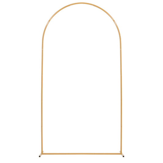 Arch Backdrop Stand, 2.2 x 1.2 m, Stable Structure, Easy Assembly, 1 Set Gold Metal Arch Backdrop Stand for V952-BYDGMJDJT72FCTPRA001V0