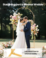 Arch Backdrop Stand, 2.2 x 1.2 m, Stable Structure, Easy Assembly, 1 Set Gold Metal Arch Backdrop Stand for V952-BYDGMJDJT72FCTPRA001V0