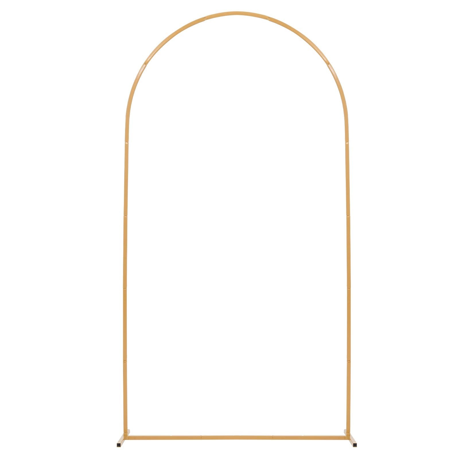 Arch Backdrop Stand, 2.2 x 1.2 m, Stable Structure, Easy Assembly, 1 Set Gold Metal Arch Backdrop Stand for V952-BYDGMJDJT72FCTPRA001V0