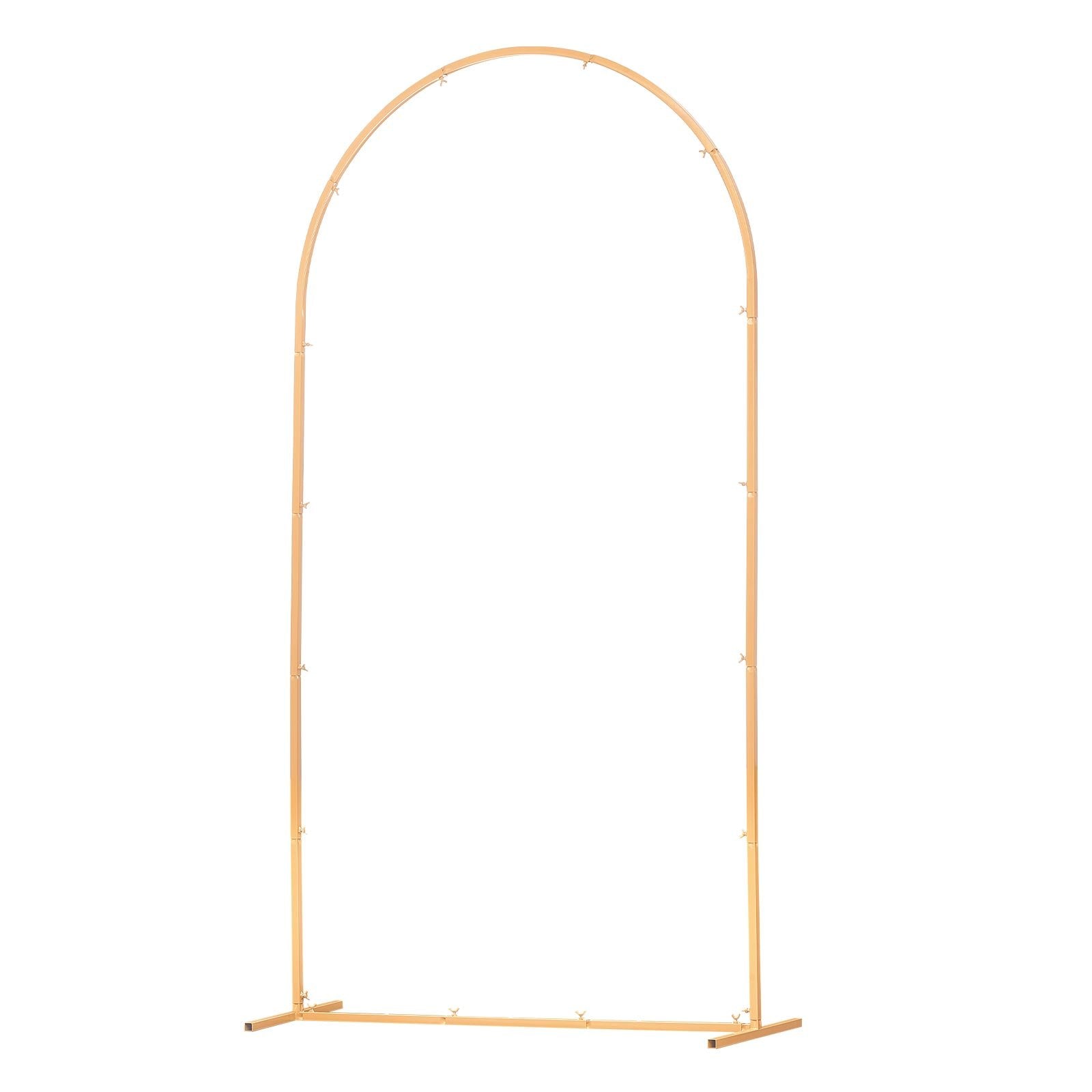 Arch Backdrop Stand, 2.2 x 1.2 m, Stable Structure, Easy Assembly, 1 Set Gold Metal Arch Backdrop Stand for V952-BYDGMJDJT72FCTPRA001V0