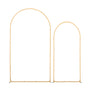 Arch Backdrop Stand, Set of 2, 2.2 m and 1.8 m, Stable Structure, Easy Assembly, Gold Metal Arch Backdrop V952-BYDGMJLJTDBZ1SEAH001V0