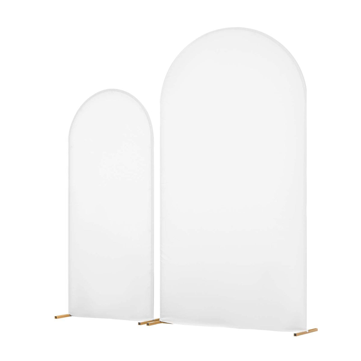 Arch Backdrop Stand, Set of 2, 2.2 m and 1.8 m, Stable Structure, Easy Assembly, Gold Metal Arch Backdrop V952-BYDGMJLJTDBZ1SEAH001V0