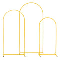 Arch Backdrop Stand, Set of 3, 1.8/1.5/1.2 m, Stable Structure, Easy Assembly, Gold Metal Arch Backdrop Stand V952-BYDGMJSJT6FTQCA1U001V0