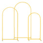 Arch Backdrop Stand, Set of 3, 1.8/1.5/1.2 m, Stable Structure, Easy Assembly, Gold Metal Arch Backdrop Stand V952-BYDGMJSJT6FTQCA1U001V0