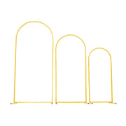 Arch Backdrop Stand, Set of 3, 1.8/1.5/1.2 m, Stable Structure, Easy Assembly, Gold Metal Arch Backdrop Stand V952-BYDGMJSJT6FTQCA1U001V0