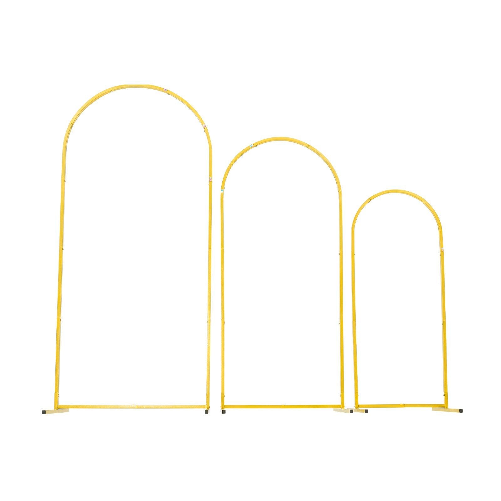 Arch Backdrop Stand, Set of 3, 1.8/1.5/1.2 m, Stable Structure, Easy Assembly, Gold Metal Arch Backdrop Stand V952-BYDGMJSJT6FTQCA1U001V0