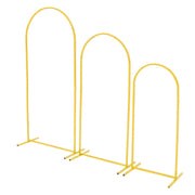 Arch Backdrop Stand, Set of 3, 1.8/1.5/1.2 m, Stable Structure, Easy Assembly, Gold Metal Arch Backdrop Stand V952-BYDGMJSJT6FTQCA1U001V0