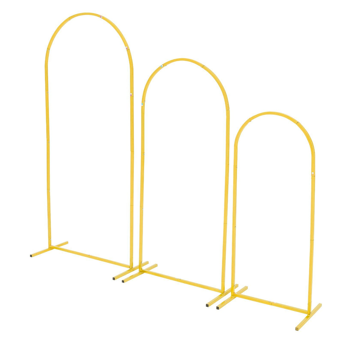 Arch Backdrop Stand, Set of 3, 1.8/1.5/1.2 m, Stable Structure, Easy Assembly, Gold Metal Arch Backdrop Stand V952-BYDGMJSJT6FTQCA1U001V0