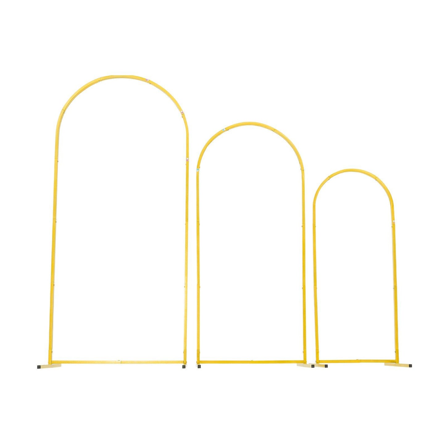 Arch Backdrop Stand, Set of 3, 1.8/1.5/1.2 m, Stable Structure, Easy Assembly, Gold Metal Arch Backdrop Stand V952-BYDGMJSJT6FTQCA1U001V0