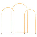 Arch Backdrop Stand, Set of 3, 2.2/2/1.8 m , Stable Structure, Easy Assembly, Gold Metal Arch Backdrop Stand V952-BYDGMJSJT72FV0MUO001V0