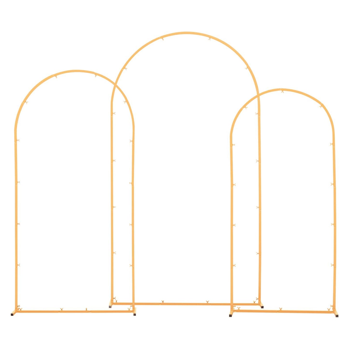 Arch Backdrop Stand, Set of 3, 2.2/2/1.8 m , Stable Structure, Easy Assembly, Gold Metal Arch Backdrop Stand V952-BYDGMJSJT72FV0MUO001V0