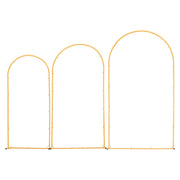Arch Backdrop Stand, Set of 3, 2.2/2/1.8 m , Stable Structure, Easy Assembly, Gold Metal Arch Backdrop Stand V952-BYDGMJSJT72FV0MUO001V0