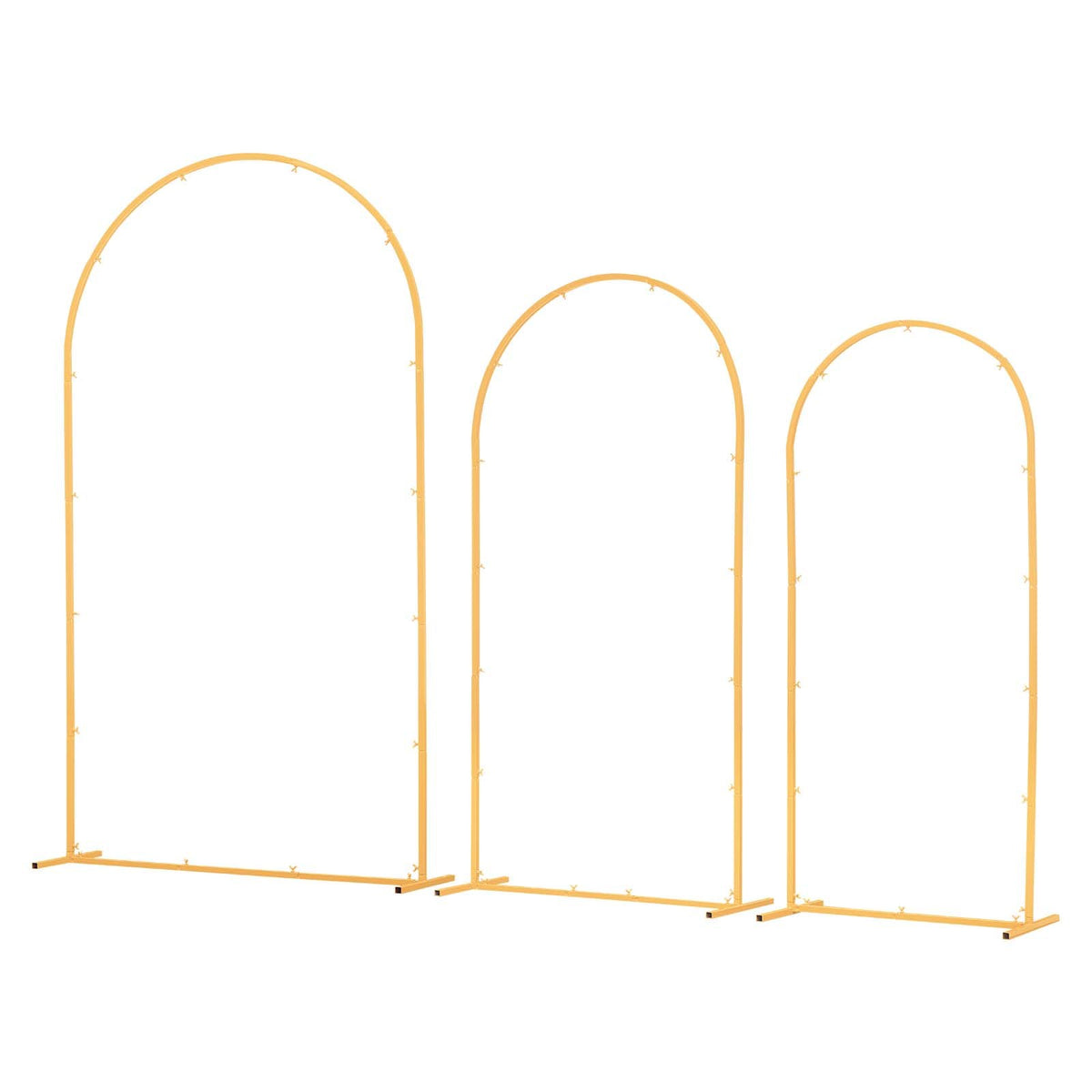 Arch Backdrop Stand, Set of 3, 2.2/2/1.8 m , Stable Structure, Easy Assembly, Gold Metal Arch Backdrop Stand V952-BYDGMJSJT72FV0MUO001V0