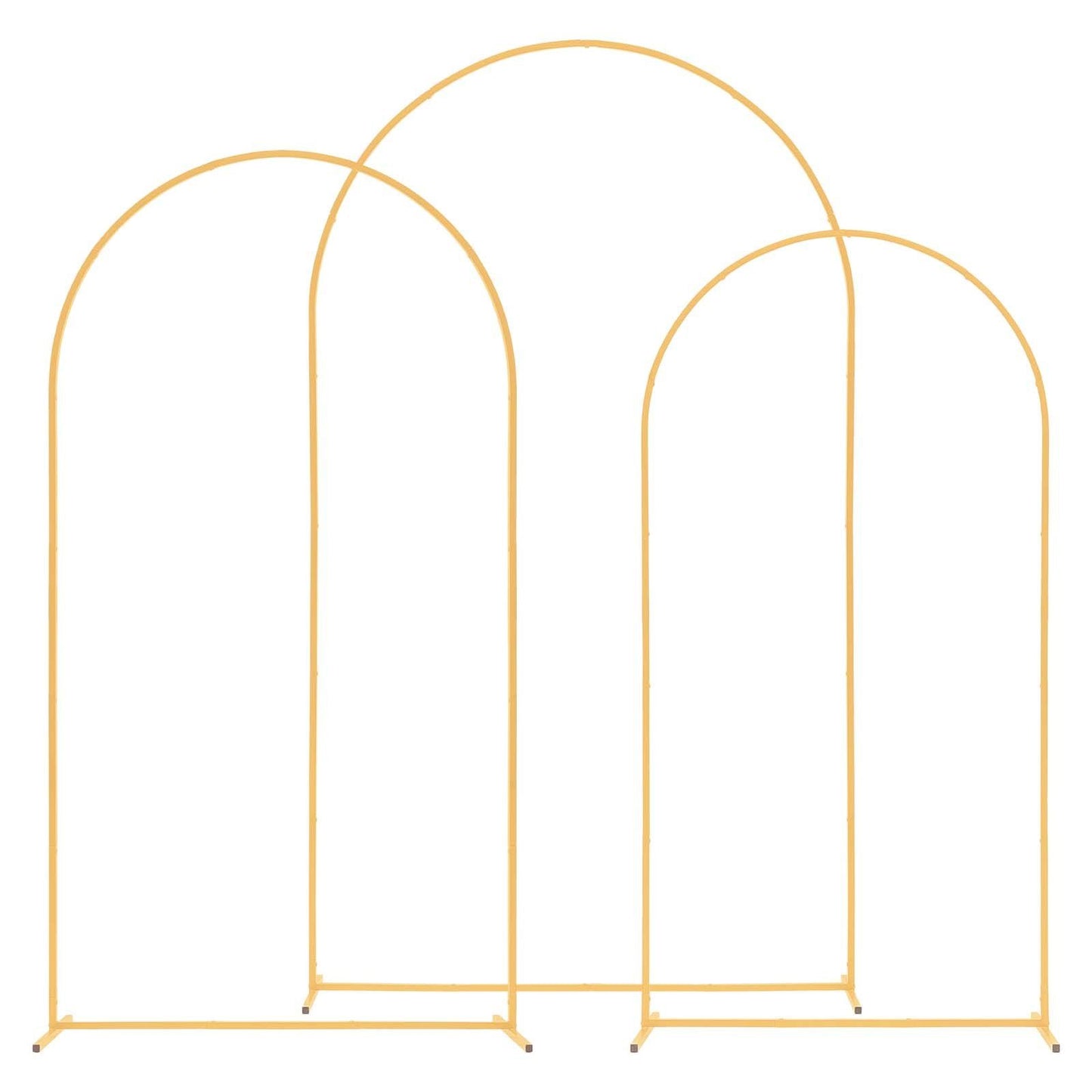 Arch Backdrop Stand, Set of 3, 2.4/2.2/2 m, Stable Structure, Easy Assembly, Gold Metal Arch Backdrop Stand V952-BYDGMJSJT8FTVMGMA001V0