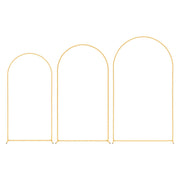 Arch Backdrop Stand, Set of 3, 2.4/2.2/2 m, Stable Structure, Easy Assembly, Gold Metal Arch Backdrop Stand V952-BYDGMJSJT8FTVMGMA001V0