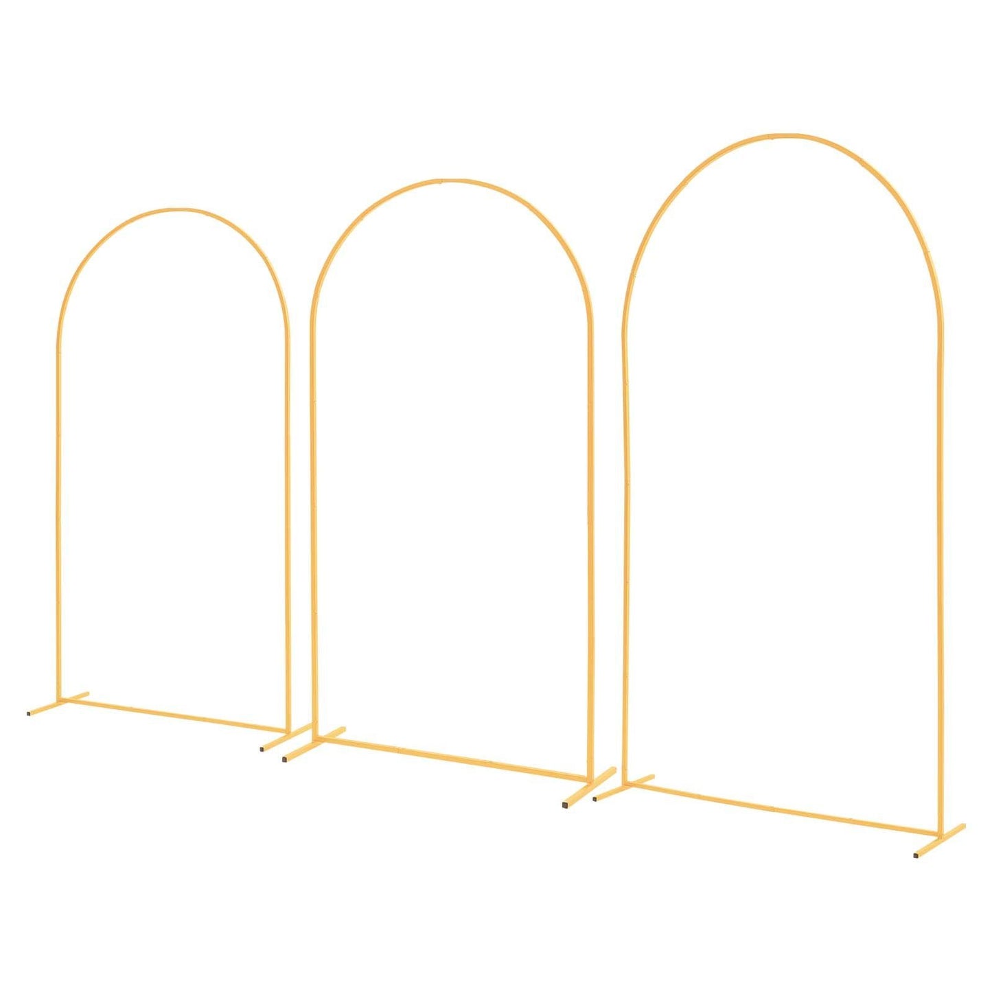 Arch Backdrop Stand, Set of 3, 2.4/2.2/2 m, Stable Structure, Easy Assembly, Gold Metal Arch Backdrop Stand V952-BYDGMJSJT8FTVMGMA001V0