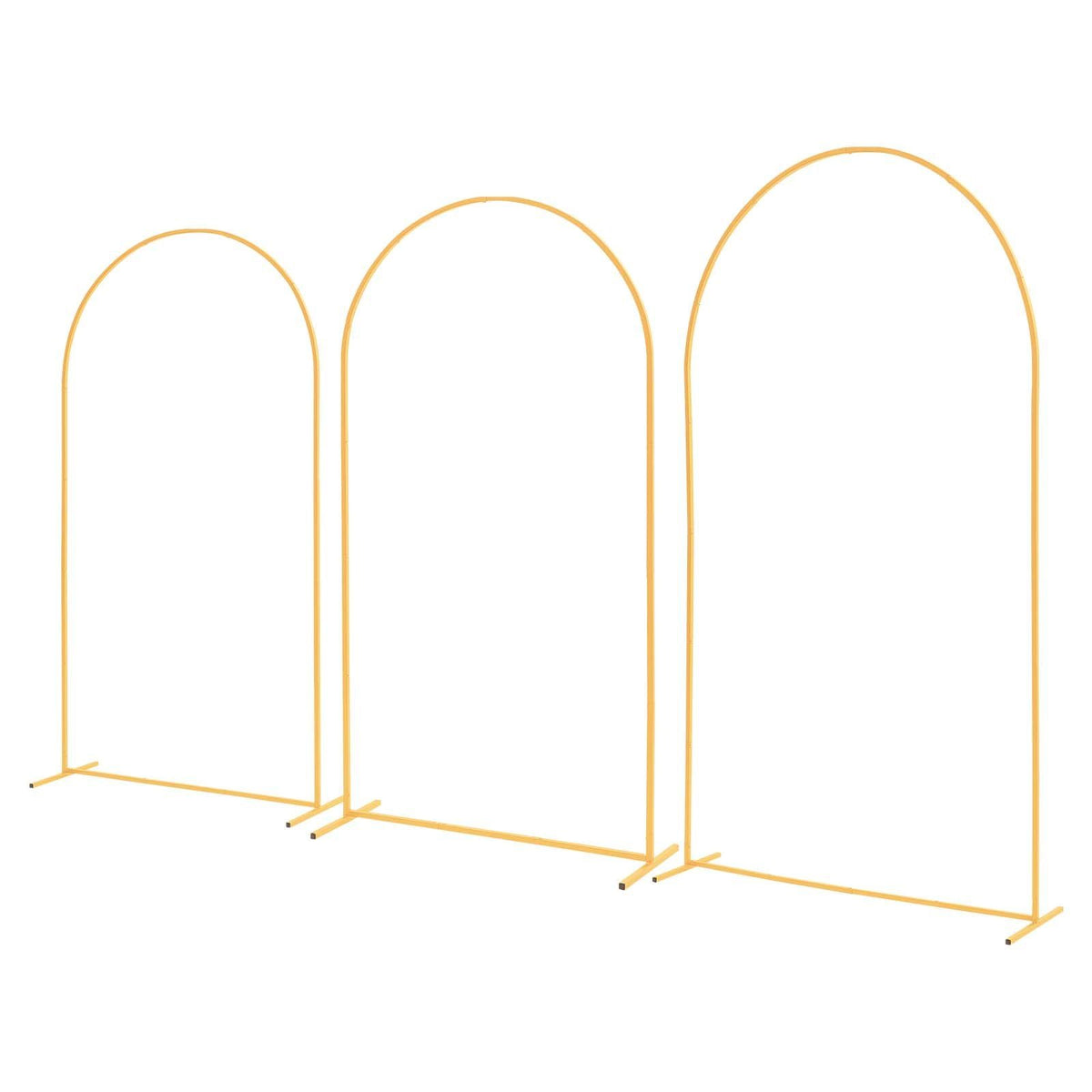Arch Backdrop Stand, Set of 3, 2.4/2.2/2 m, Stable Structure, Easy Assembly, Gold Metal Arch Backdrop Stand V952-BYDGMJSJT8FTVMGMA001V0