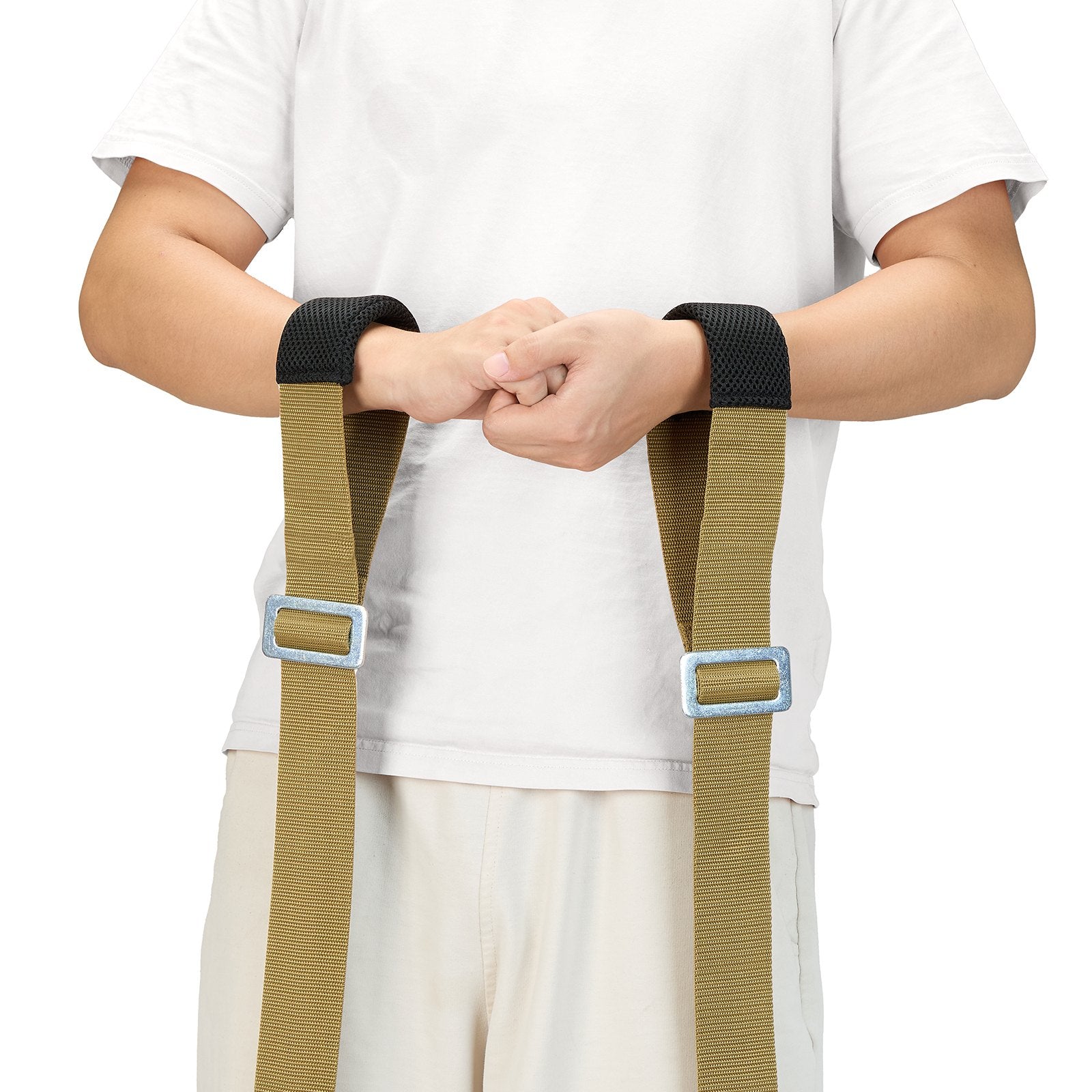 Moving Straps, Supports up to 453.6 kg, 2-Person Lifting and Moving System with 2 Harness Straps & 1 V952-BYDJKSDTX8003WHVE001V0