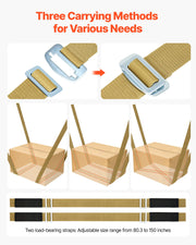 Moving Straps, Supports up to 453.6 kg, 2-Person Lifting and Moving System with 2 Harness Straps & 2 V952-BYDJKSJCX800G9Y2P001V0