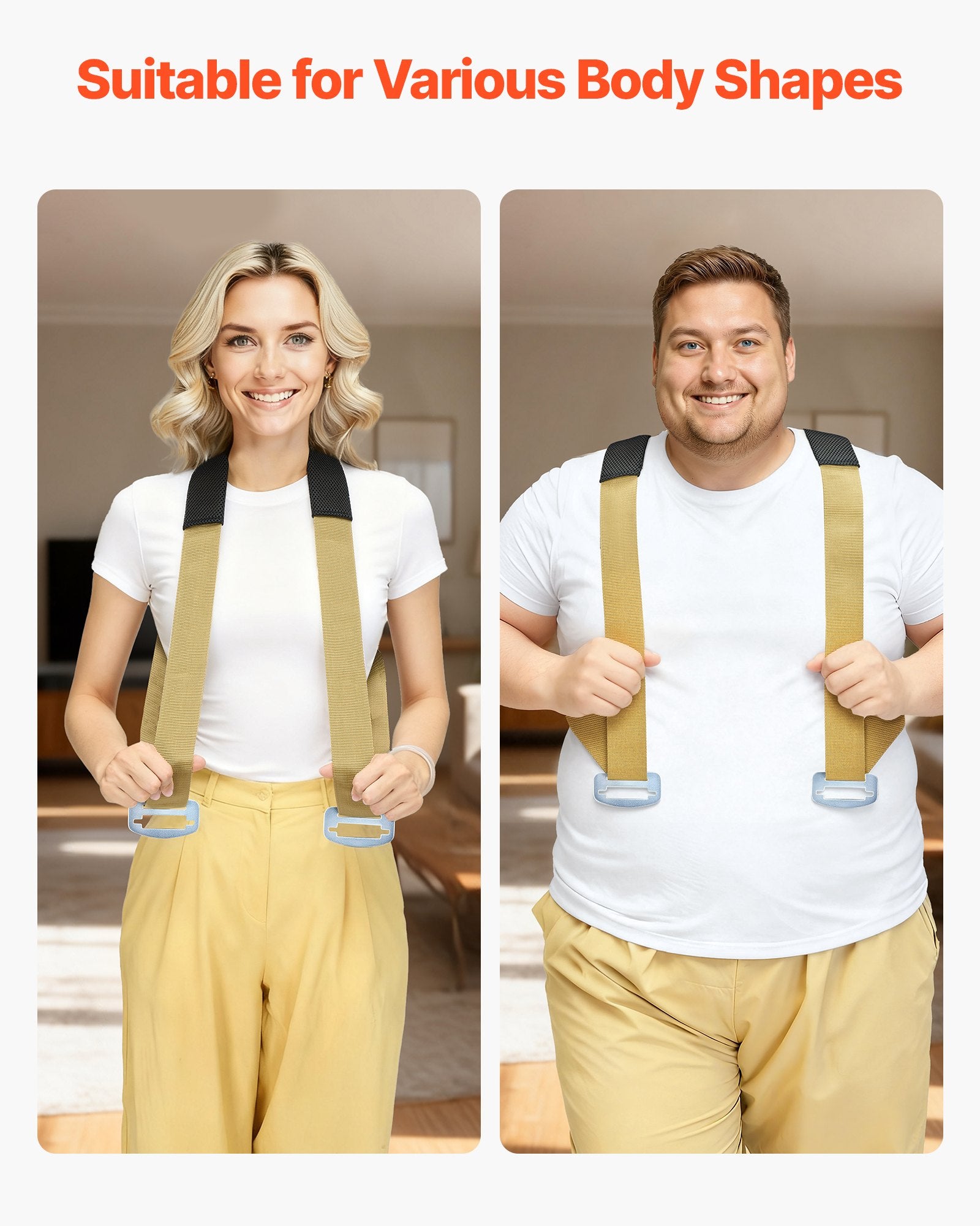 Moving Straps, 2-Person Lifting and Moving System with 2 Harness Straps, 2 Load-bearing Straps & 1 Handheld V952-BYDZHSJCX100P2GMJ001V0
