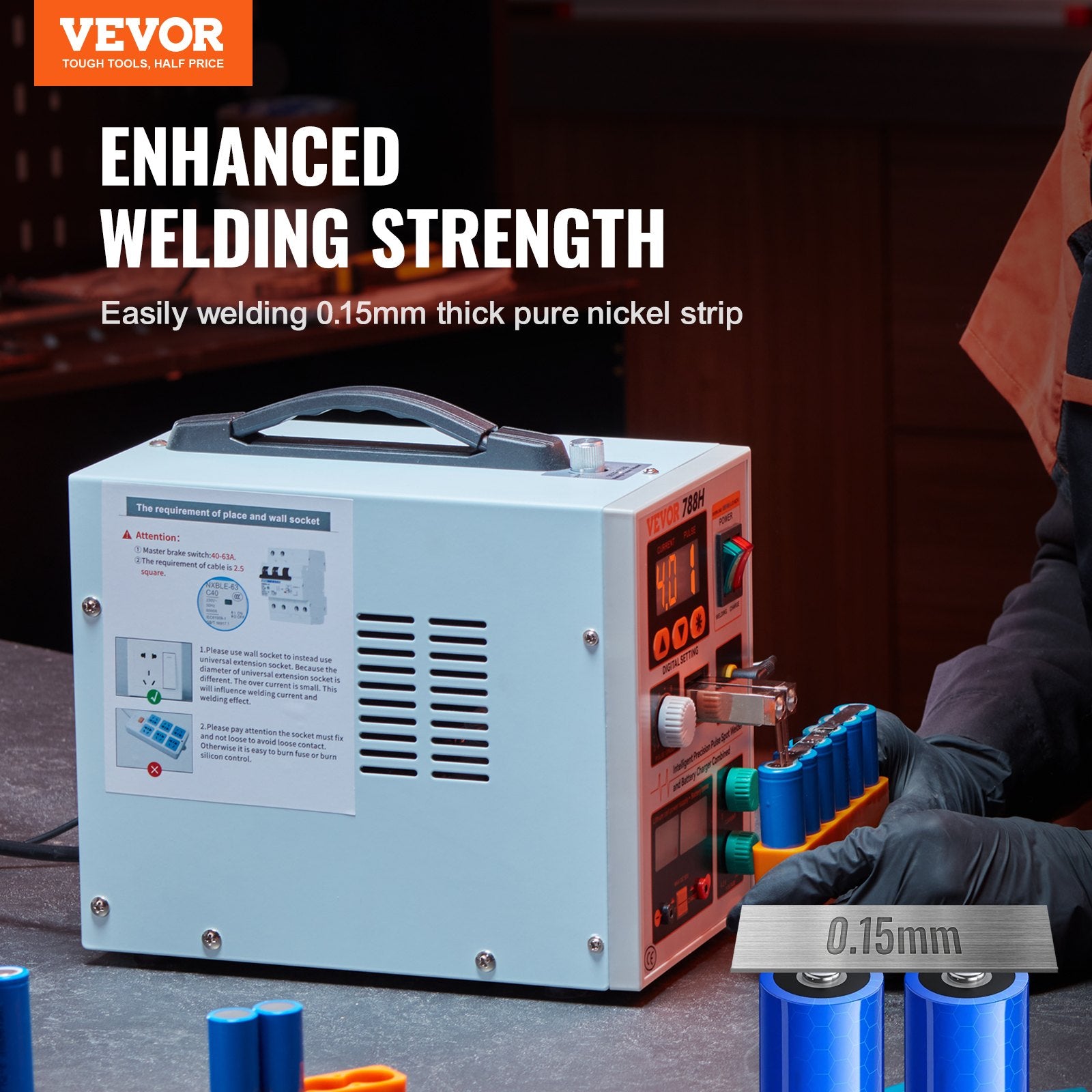 Battery Spot Welder 788H Pulse Welder & Battery Charger 2 Welding Modes V952-BYQDCDHJ015MMF7JQV3