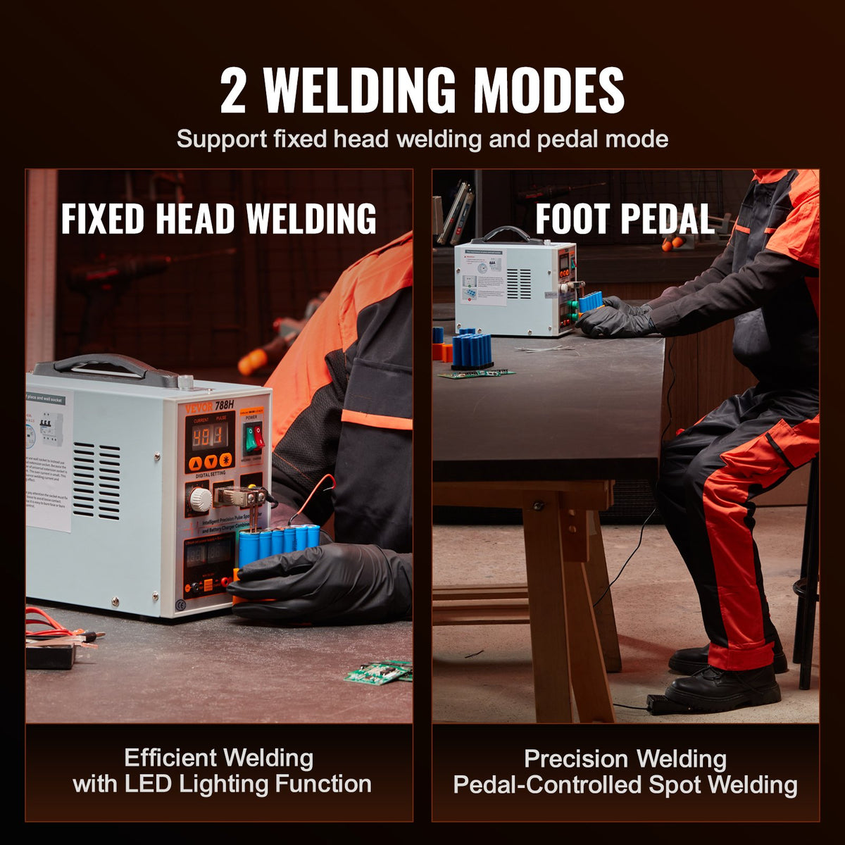 Battery Spot Welder 788H Pulse Welder & Battery Charger 2 Welding Modes V952-BYQDCDHJ015MMF7JQV3