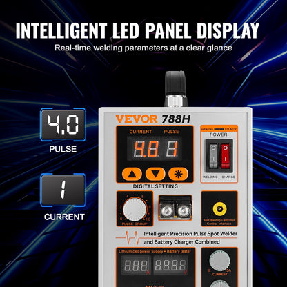 Battery Spot Welder 788H Pulse Welder & Battery Charger 2 Welding Modes V952-BYQDCDHJ015MMF7JQV3
