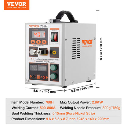 Battery Spot Welder 788H Pulse Welder & Battery Charger 2 Welding Modes V952-BYQDCDHJ015MMF7JQV3