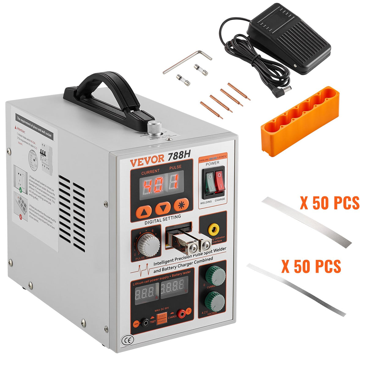 Battery Spot Welder 788H Pulse Welder & Battery Charger 2 Welding Modes V952-BYQDCDHJ015MMF7JQV3
