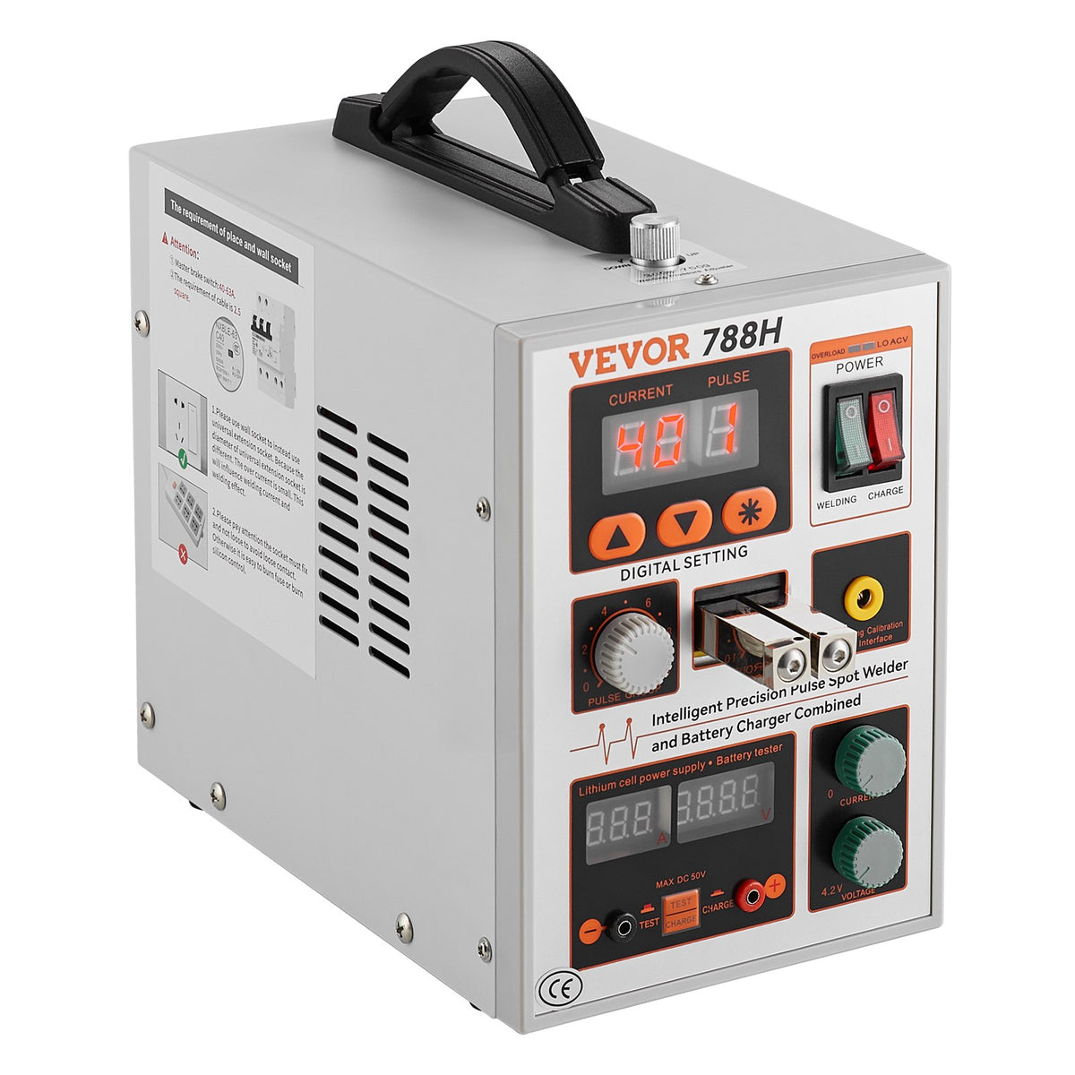 Battery Spot Welder 788H Pulse Welder & Battery Charger 2 Welding Modes V952-BYQDCDHJ015MMF7JQV3