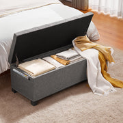 Storage Ottoman Bench, Button-Tufted End of Bed Bench with Side Bags, Flip-up Upholstered Storage Chest with V952-BYWSZYXTK404GT90L001V0