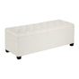 Storage Ottoman Bench, Button-Tufted End of Bed Bench with Side Bags, Flip-up Upholstered Storage Chest with V952-BYWSZYXTK404XZWNY001V0