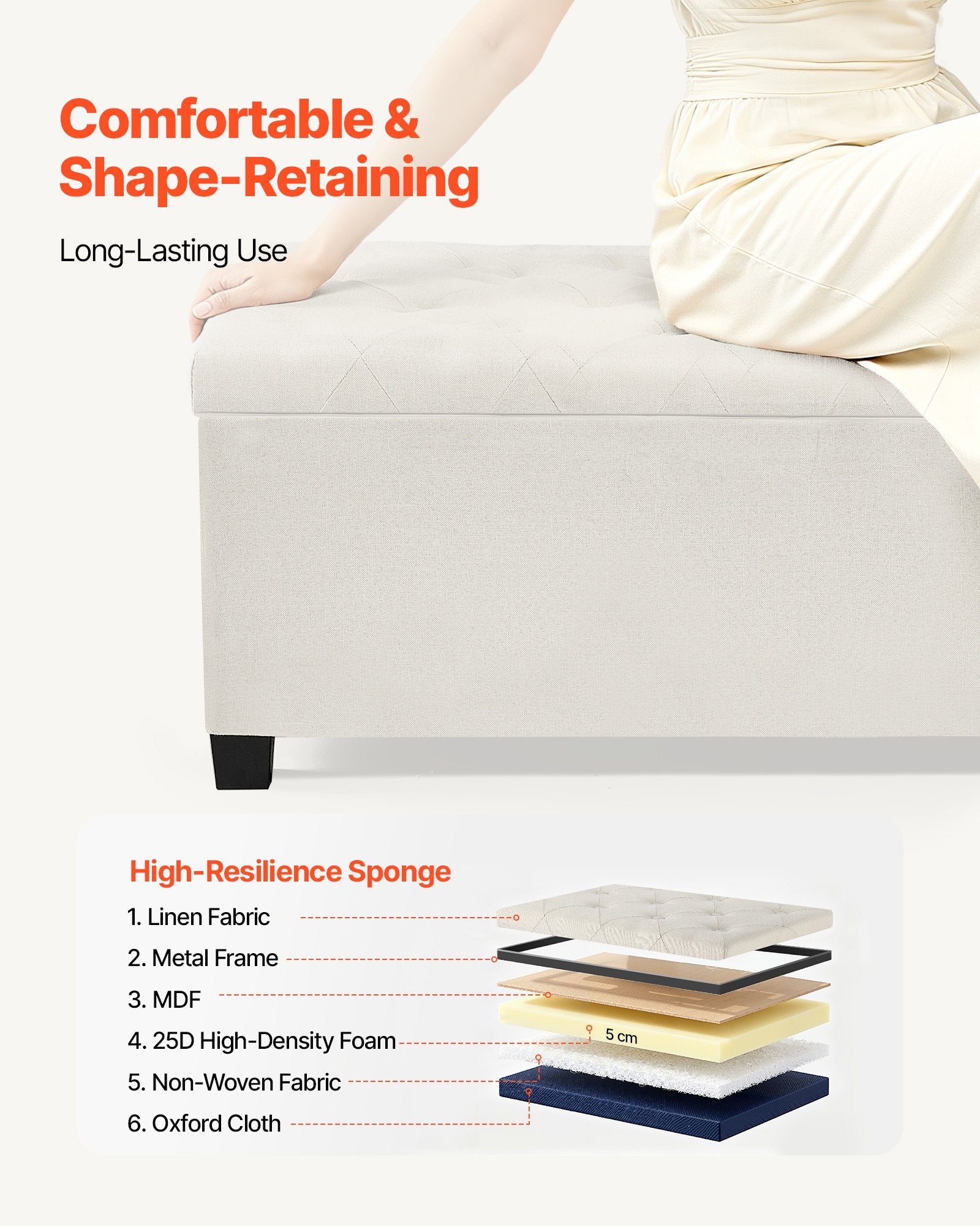 Storage Ottoman Bench, Button-Tufted End of Bed Bench with Side Bags, Flip-up Upholstered Storage Chest with V952-BYWSZYXTK404XZWNY001V0