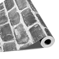 Peel and Stick Wallpaper, 45cm x 10m Contact Paper Gray Brick Waterpoof Self Adhesive, Easy to Clean & Peel V952-BZCCBZJKD40453KQP001V0