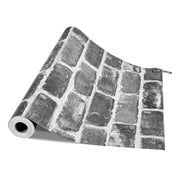 Peel and Stick Wallpaper, 45cm x 10m Contact Paper Gray Brick Waterpoof Self Adhesive, Easy to Clean & Peel V952-BZCCBZJKD40453KQP001V0