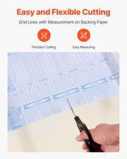 Peel and Stick Wallpaper, 45cm x 10m Contact Paper White Wood Grain Waterpoof Self Adhesive, Easy to Clean & V952-BZCCBZJKD404EN7QI001V0